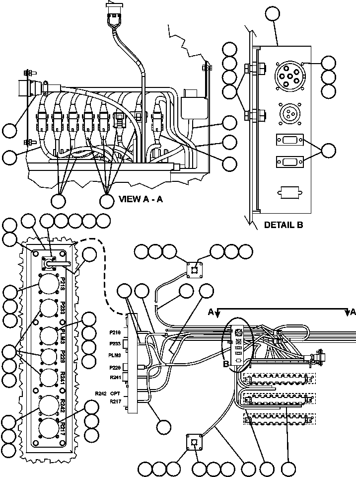 HARNESS, BUDDY SEAT MIDDLE EJ2854 KOMATSU