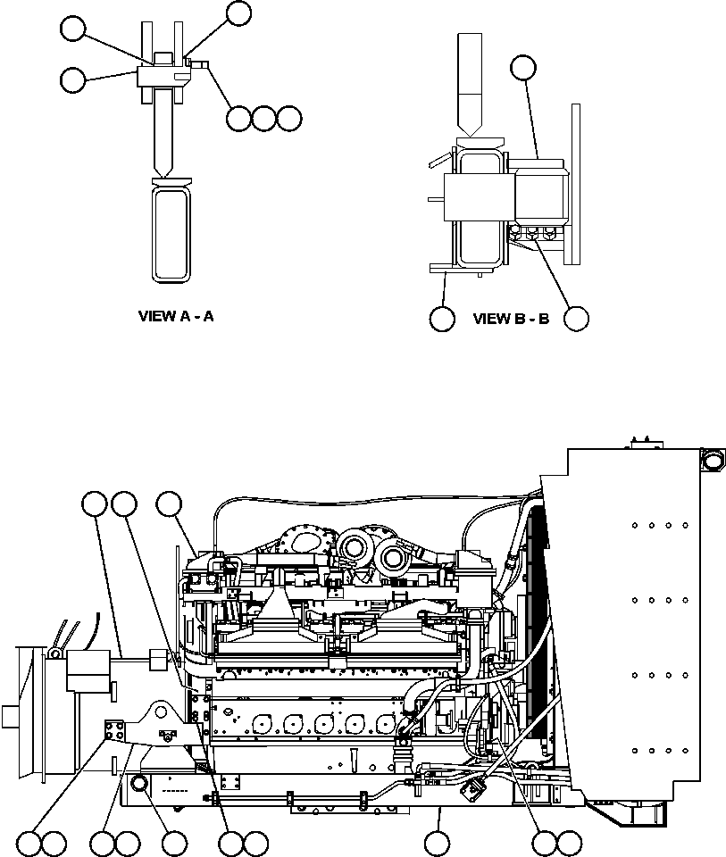 SUB - FRAME, ENGINE EJ2970 KOMATSU