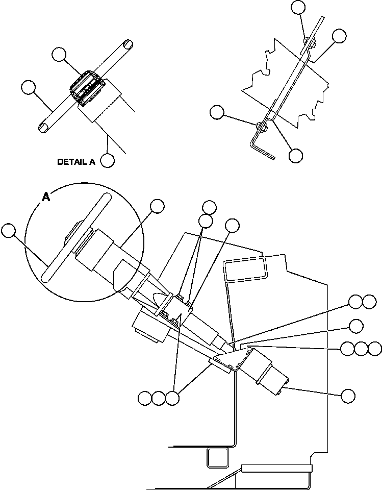 STEERING COLUMN & LEVER ASSM (SEE FIG 60067) SM6056 KOMATSU