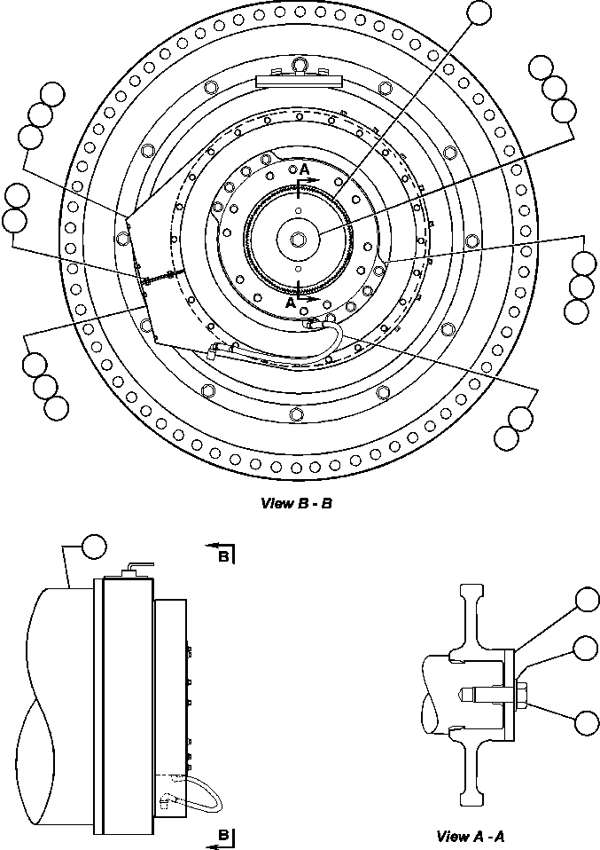 WHEEL MOTOR & BRAKE ASSEMBLY (1) EJ4849 KOMATSU