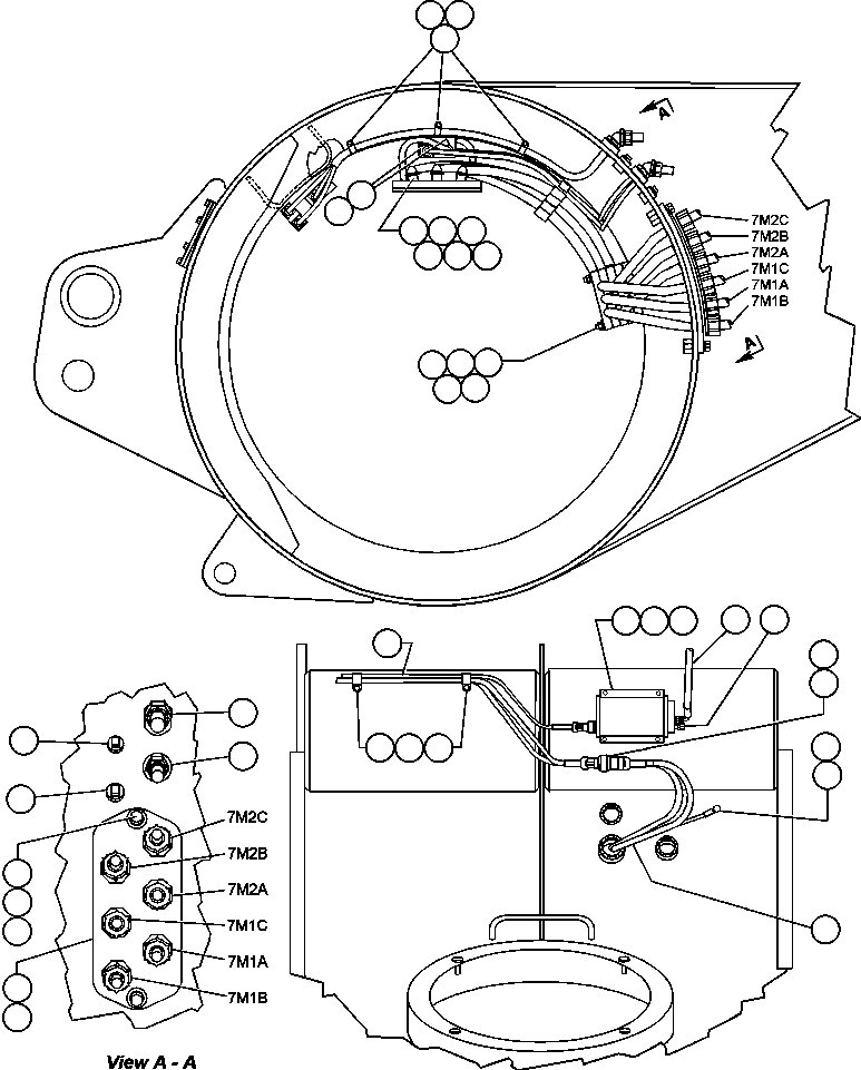HARNESS, AXLE HOUSING EJ2143 KOMATSU
