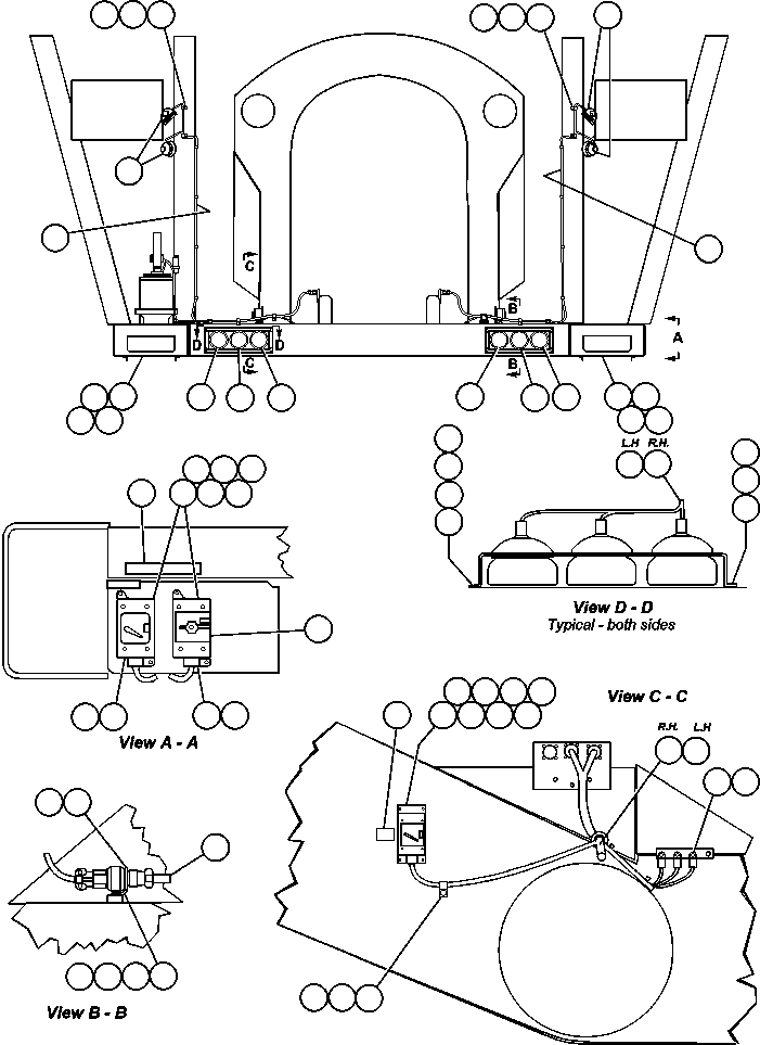HARNESS, RIGHT FRAME RAIL (FRONT) EJ2139 KOMATSU