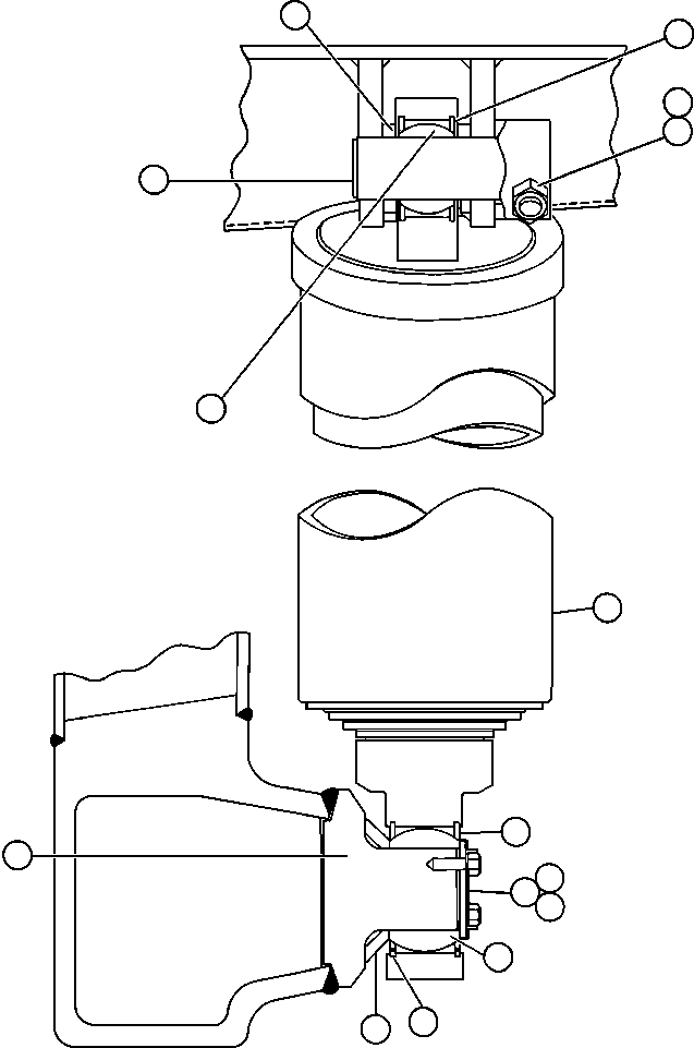 HOIST CYLINDER ASSEMBLY (SEE INDEX) EJ5954 KOMATSU