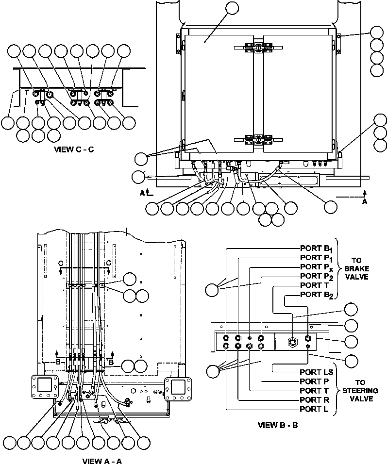 BRAKE CABINET ASSEMBLY (SEE INDEX) (1) EJ4202 KOMATSU