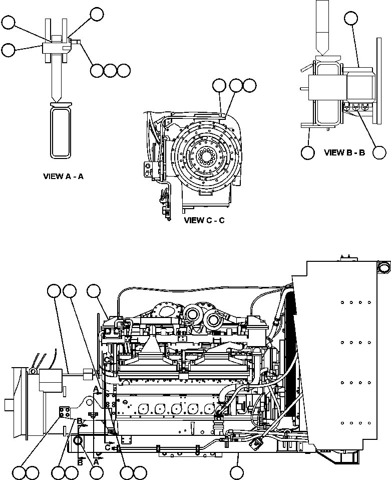 SUB - FRAME, ENGINE EJ6626 KOMATSU