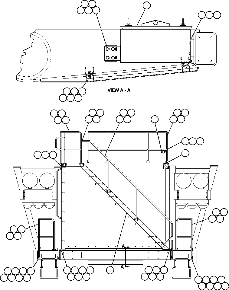 PLATFORM, R.H. EJ4173 KOMATSU