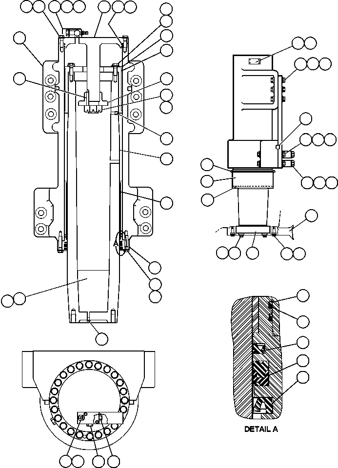 FRONT SUSPENSION ASSEMBLY EJ4666 KOMATSU