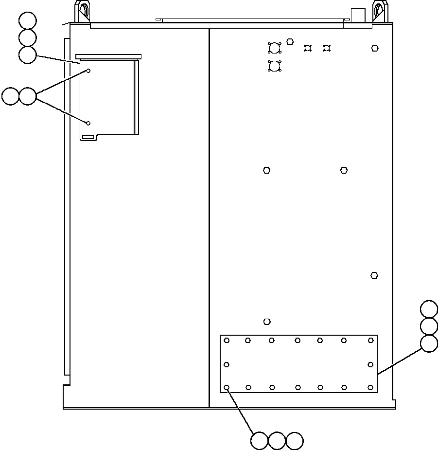 COVER - INFORMATION DISPLAY BF4367 KOMATSU