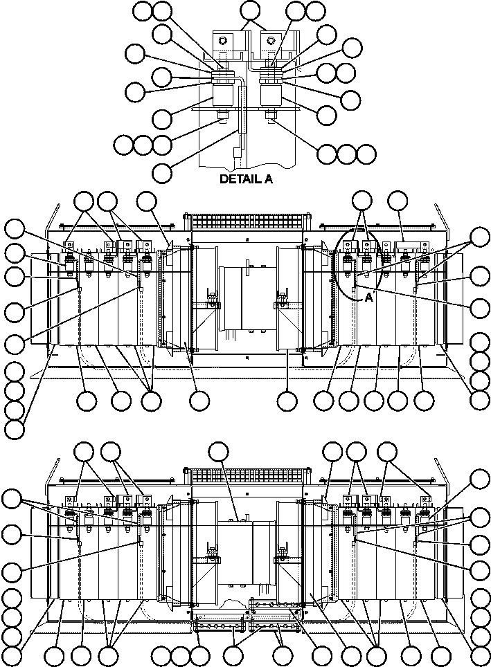 SET OF LABELS GE0039 KOMATSU