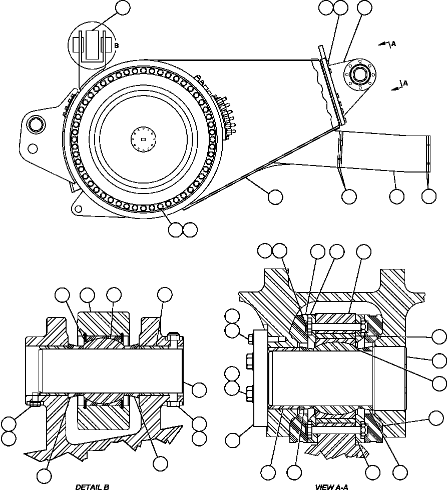 PIN, PIVOT (3) ED4951 KOMATSU