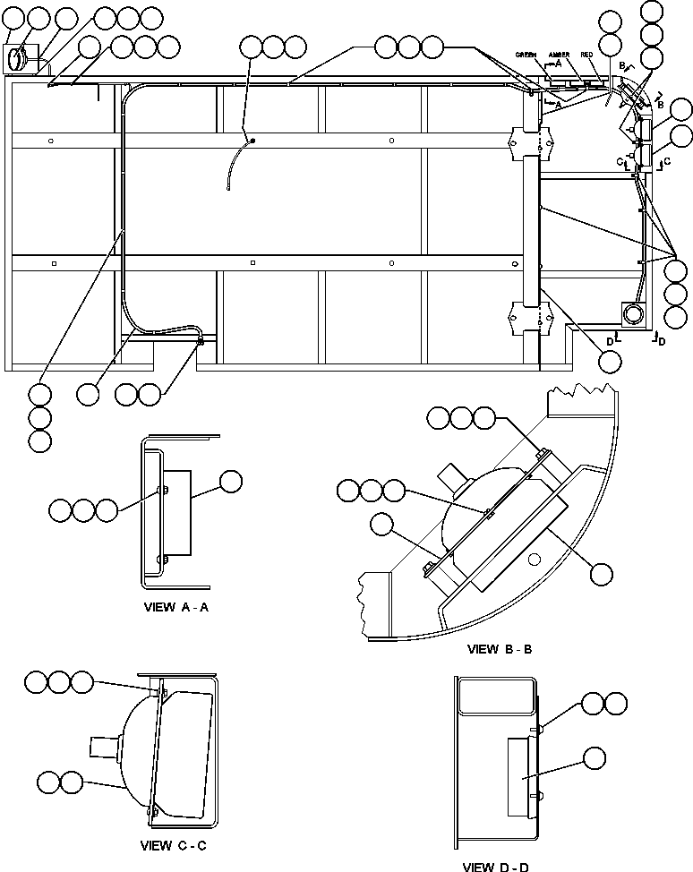 ASSM, LIGHT (LOW BEAM) (SEE FIG 40877) AK7523 KOMATSU