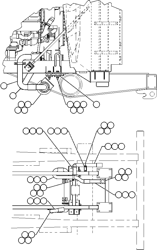 Трубка EF3358 KOMATSU