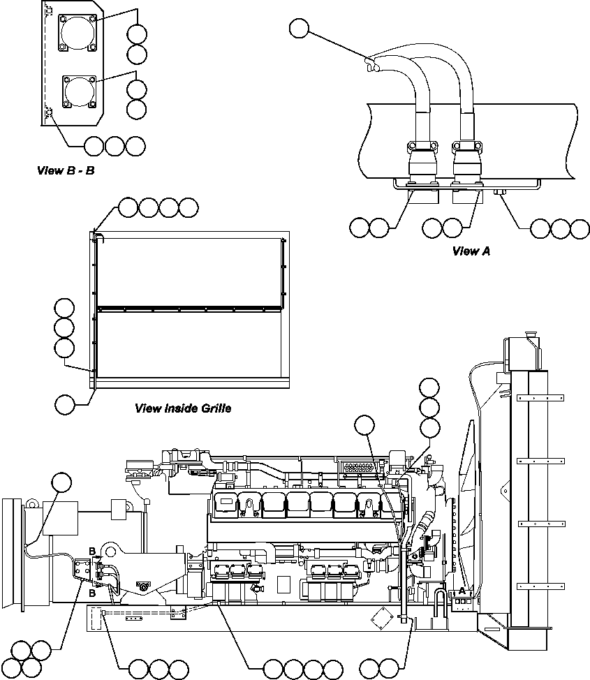 HARNESS - GRILL EG0658 KOMATSU
