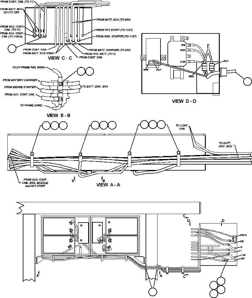 HARNESS, RIGHT PLATFORM EG0661 KOMATSU