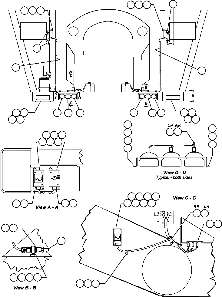 HARNESS, LEFT PLATFORM EG0660 KOMATSU