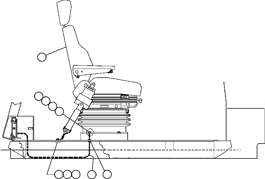 SEAT ASSEMBLY (SEE INDEX) EK0479 KOMATSU