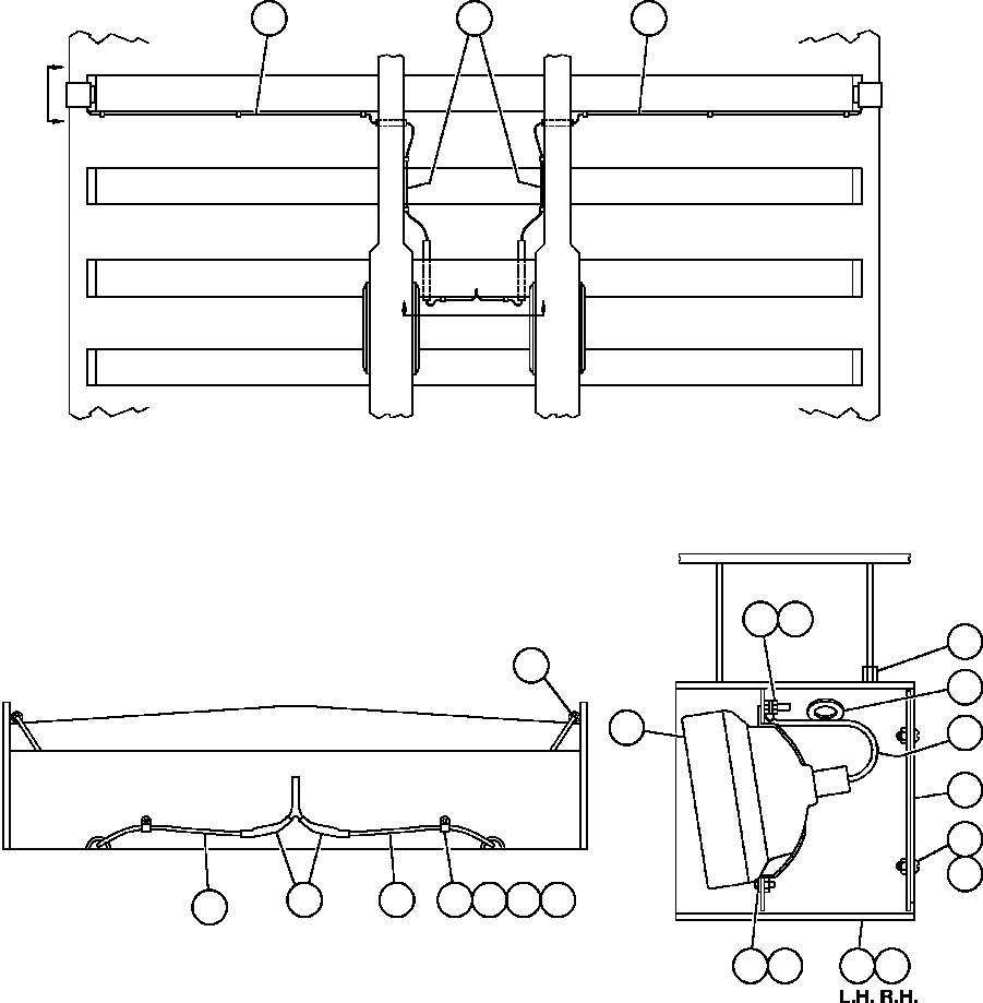 CLEARANCE LIGHT ASSM (LED) (SEE FIG 41107) AK4512 KOMATSU