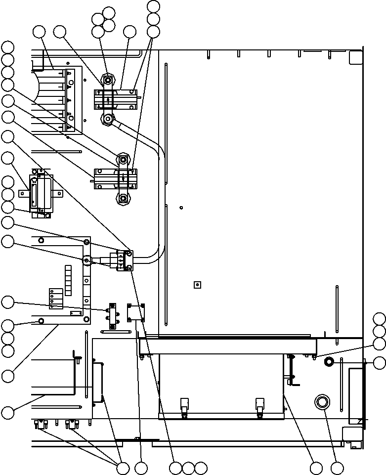 COVER KIT (3 COVERS W/HARDWARE) EK0487 KOMATSU