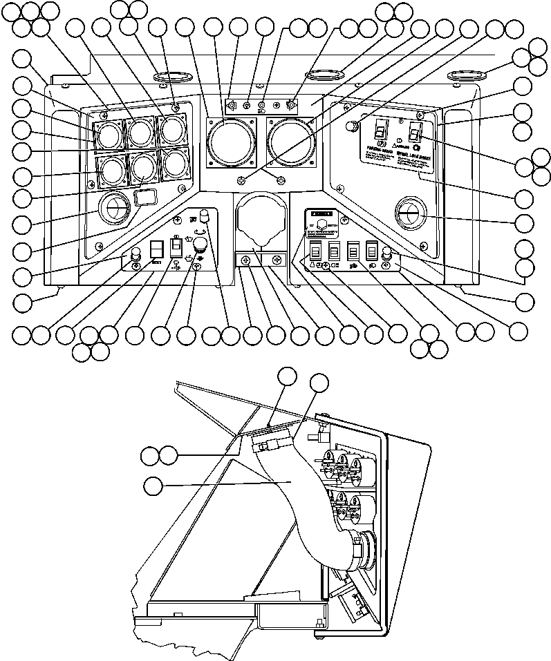 SWITCH/LIGHTS MODULE SM2842 KOMATSU