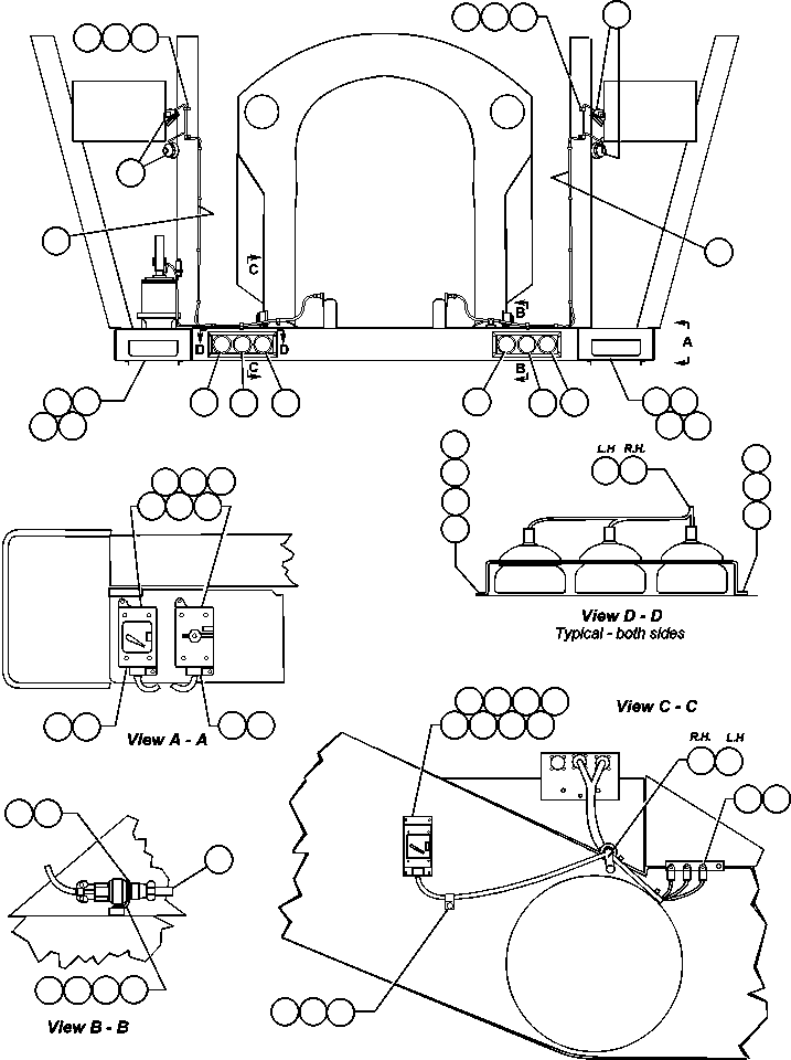 HARNESS, LEFT PLATFORM EF9772 KOMATSU