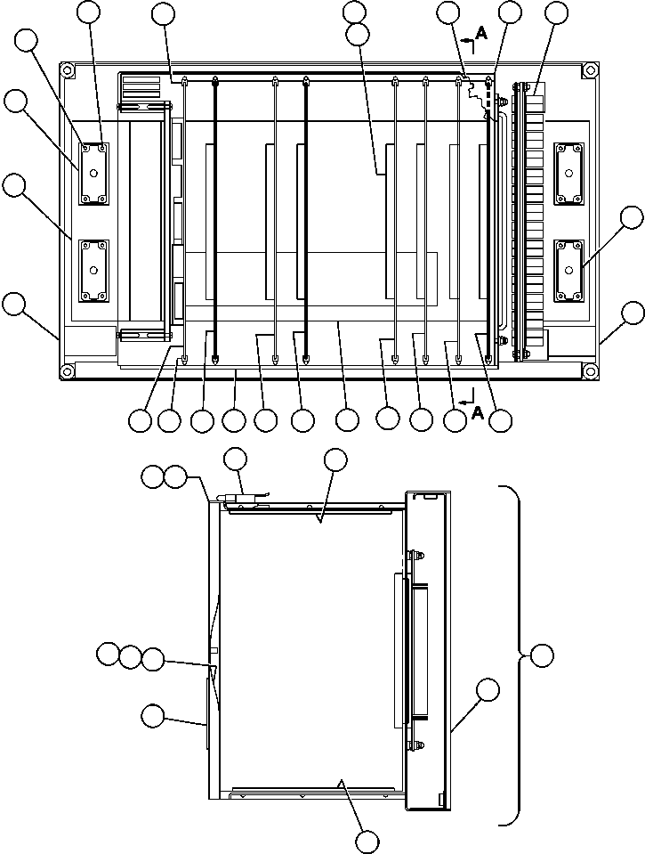 BACKPLANE, WIRED GE0641 KOMATSU