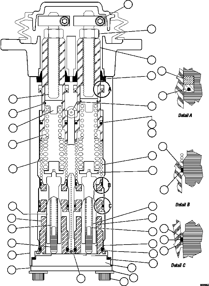 (2) INCLUDED IN AK5063 SPRING KIT. AK5063 KOMATSU