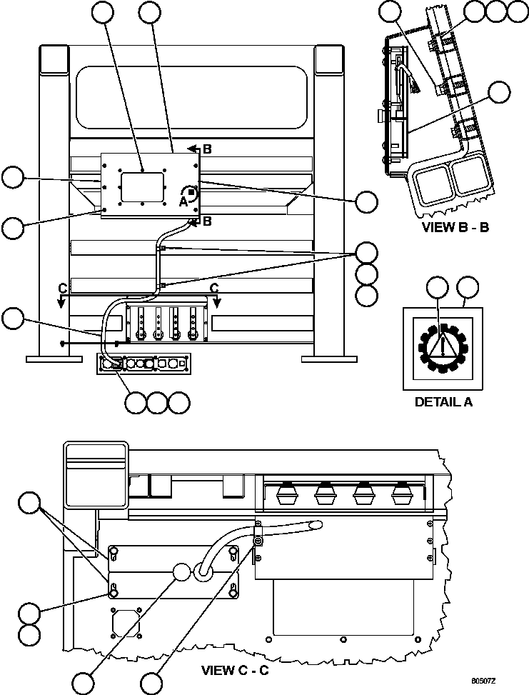 HARNESS, CAB G.E. SIGNAL EJ9239 KOMATSU