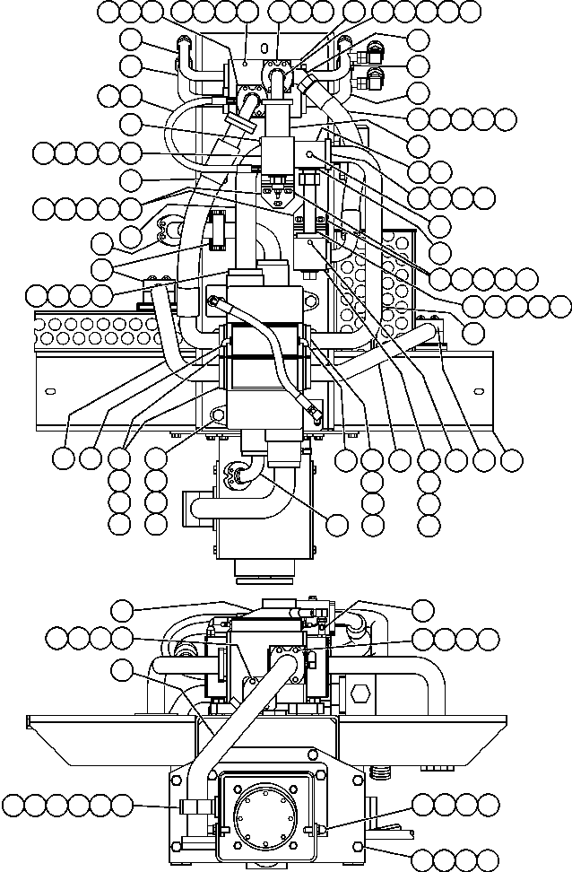 BRACKET, PUMP/HOIST VALVE EG7196 KOMATSU