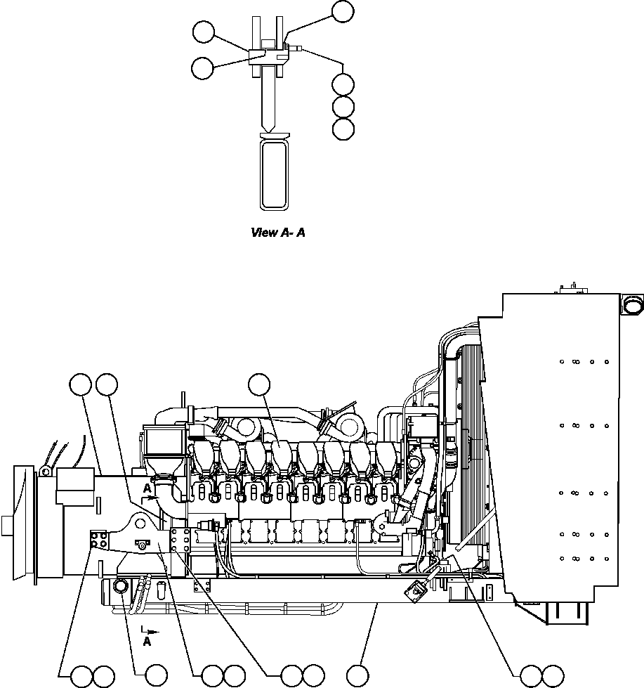 SUB-FRAME, ENGINE EG6290 KOMATSU