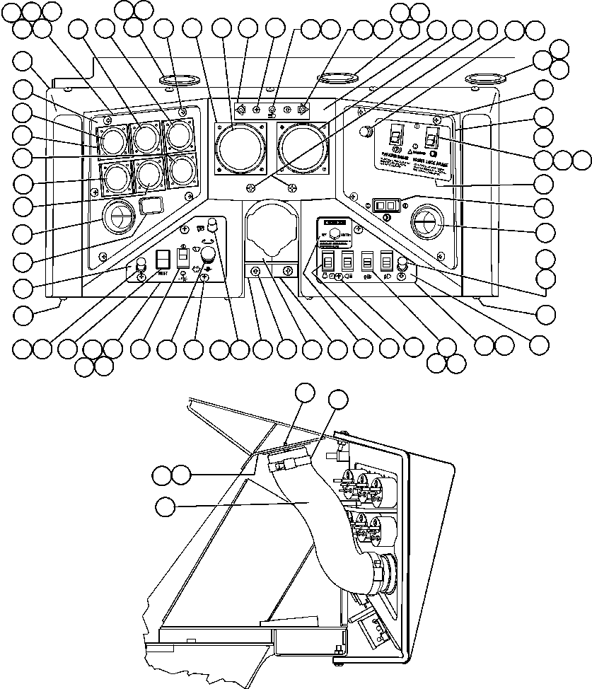 HARNESS - SWITCH/LIGHTS PANEL EG8346 KOMATSU