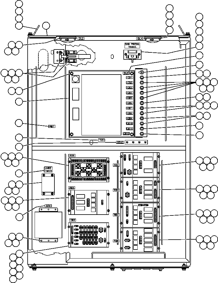 BOARD, RELAY - PARKING BRAKE - RB4 SM5641 KOMATSU