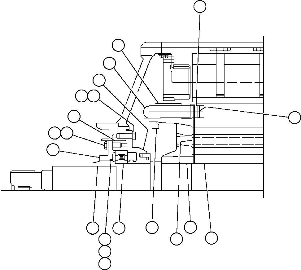 Корпус подшипника VE2711 KOMATSU