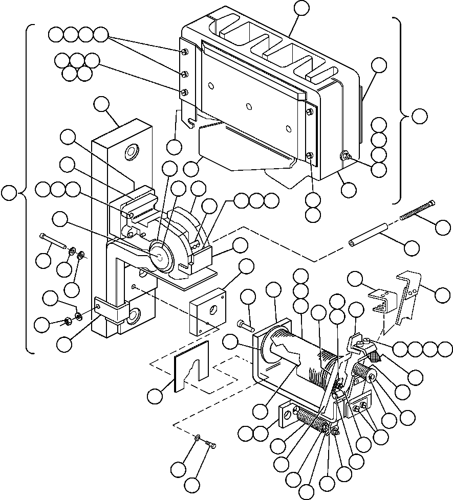 ARMATURE WITH SPRING POST AND BRACKET VS9233 KOMATSU