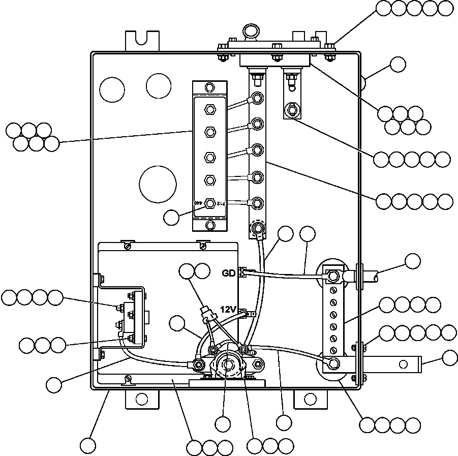 BOX, BATTERY DISCONNECT SWITCH EH7295 KOMATSU