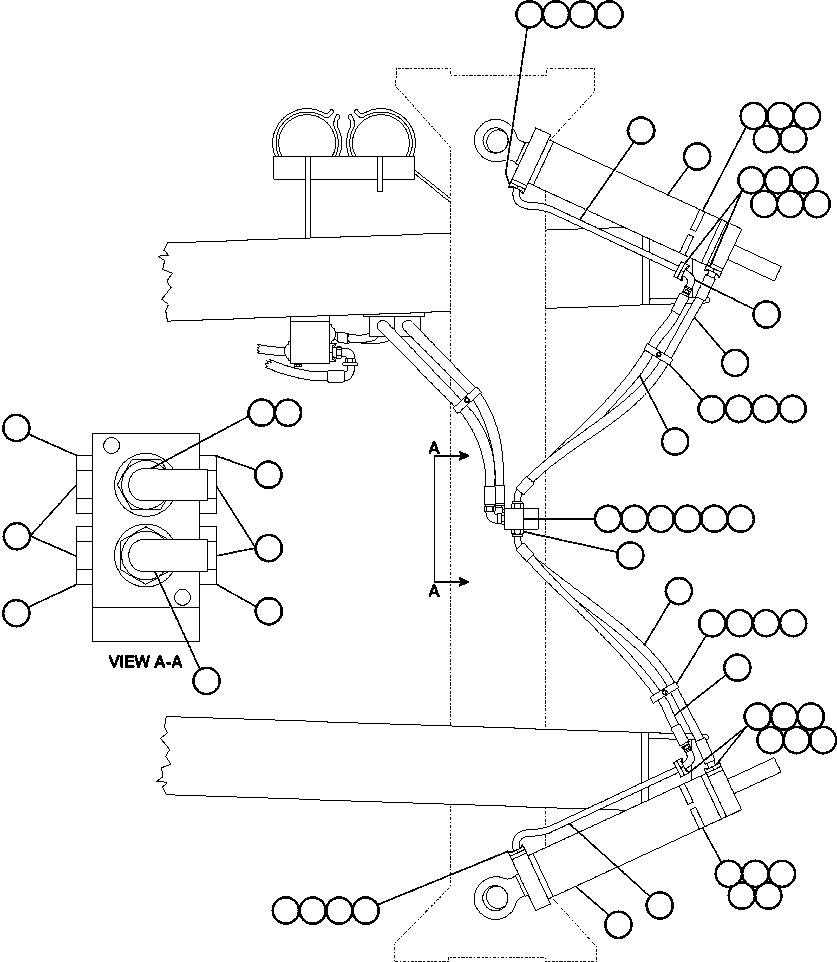 STEERING CYLINDER ASSEMBLY (SEE FIG 41577) EH5930 KOMATSU