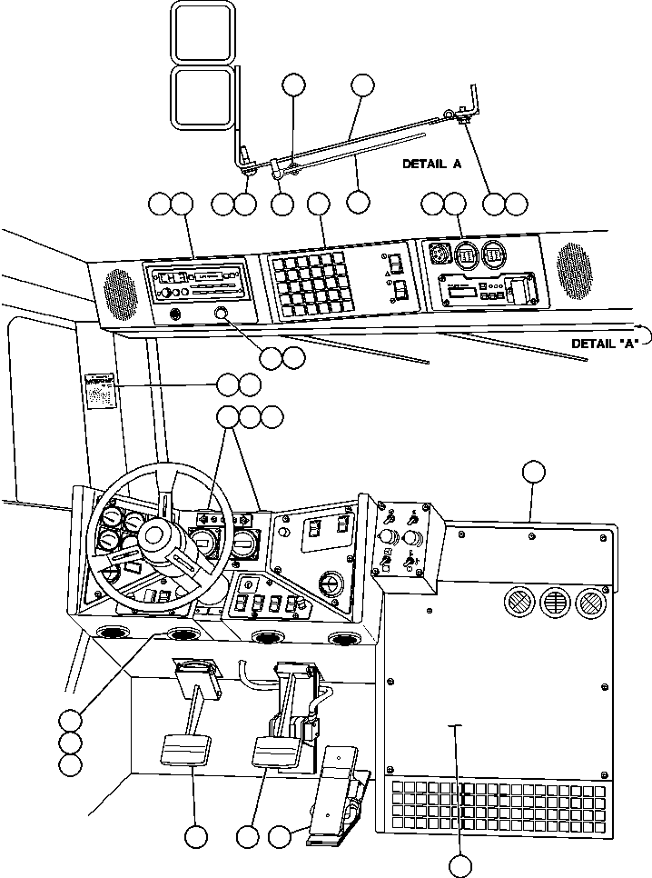 WARNING LIGHTS MODULE (SEE FIG 41619) (1) EJ2081 KOMATSU
