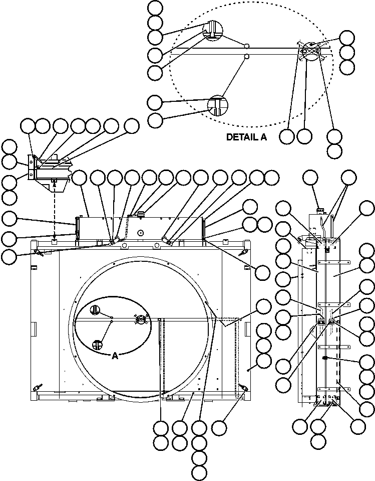 FUEL COOLER ASSEMBLY BF4695 KOMATSU