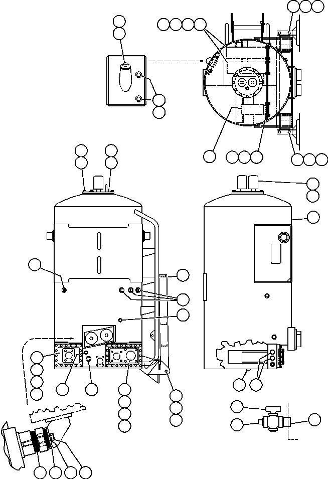TANK, HYDRAULIC EJ6530 KOMATSU