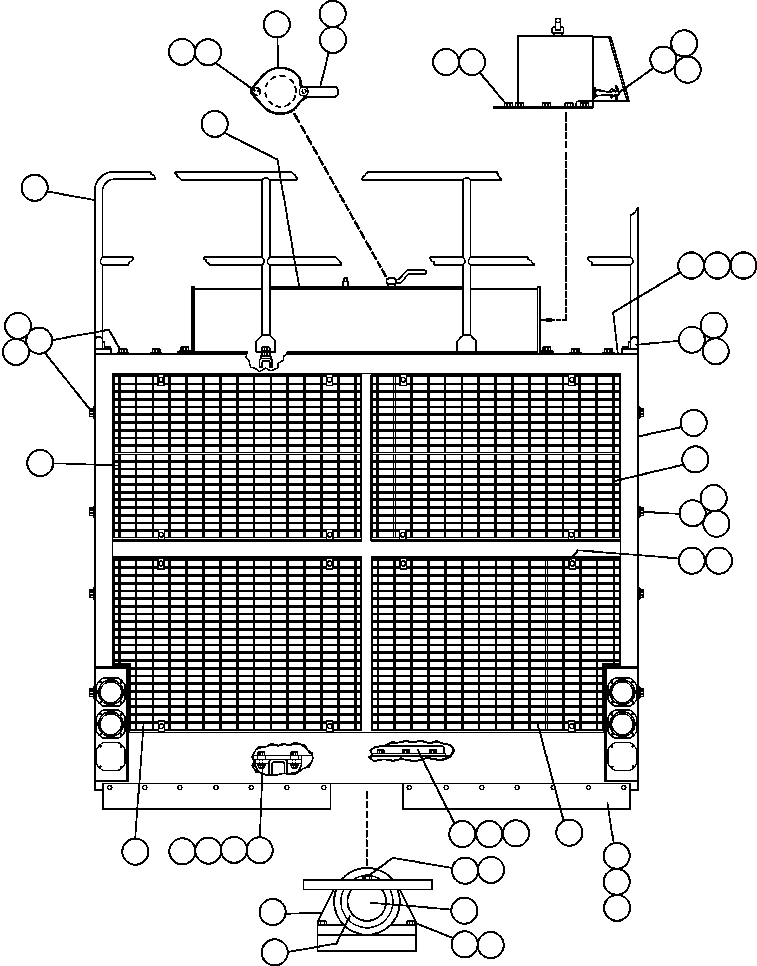 FRAME, GRILLE EJ5896 KOMATSU