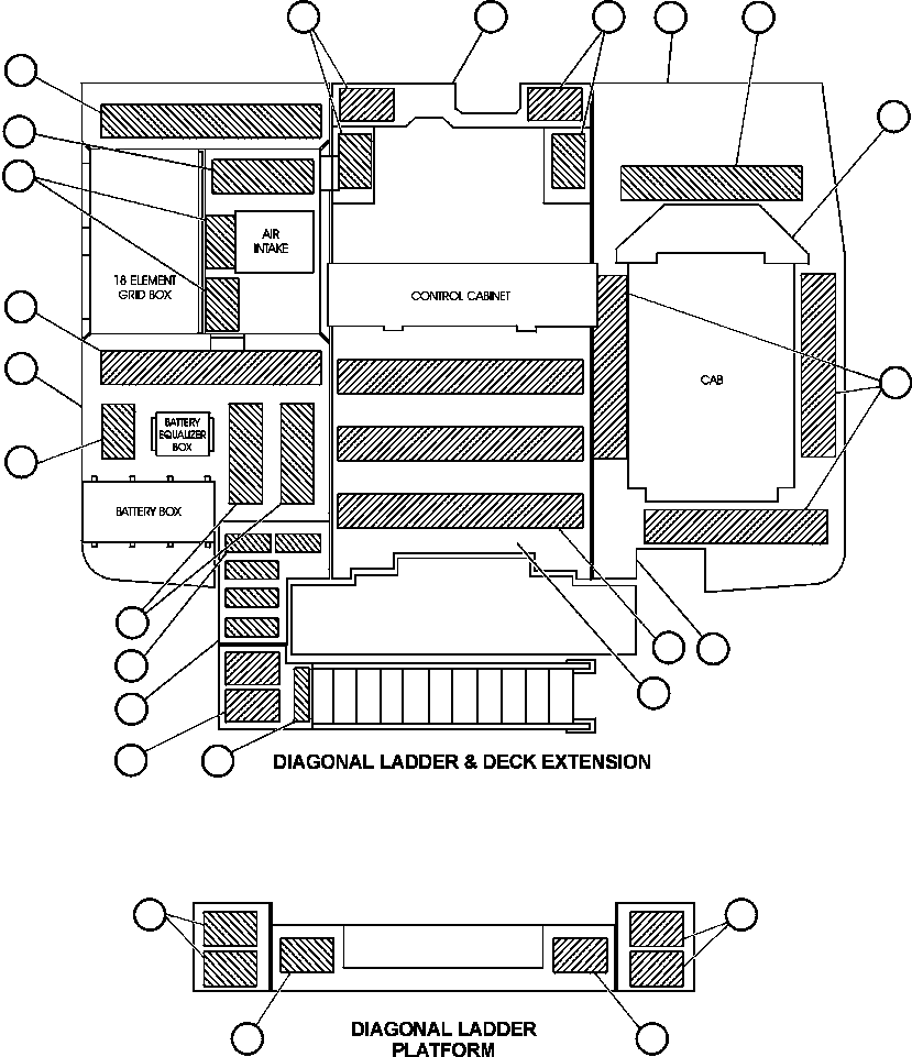 ADAPTOR, LADDER - R.H. EJ4701 KOMATSU
