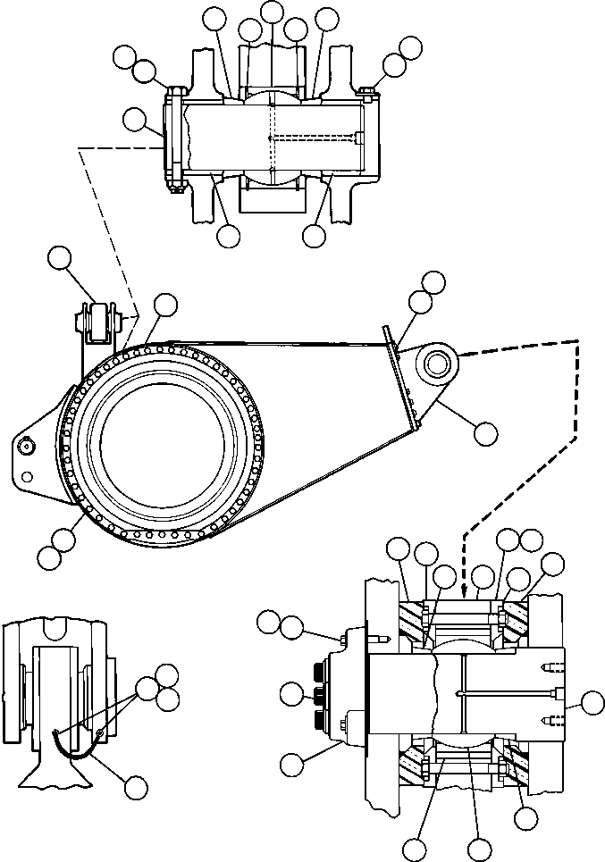 HOUSING, AXLE EJ5448 KOMATSU