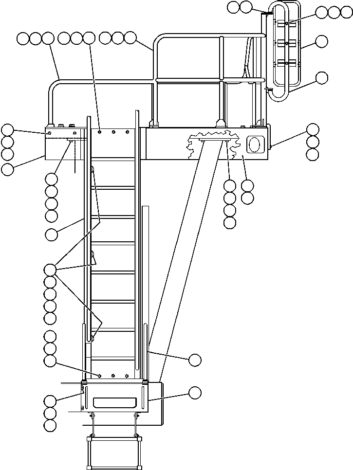 HANDRAIL, LEFT FRONT EJ5706 KOMATSU