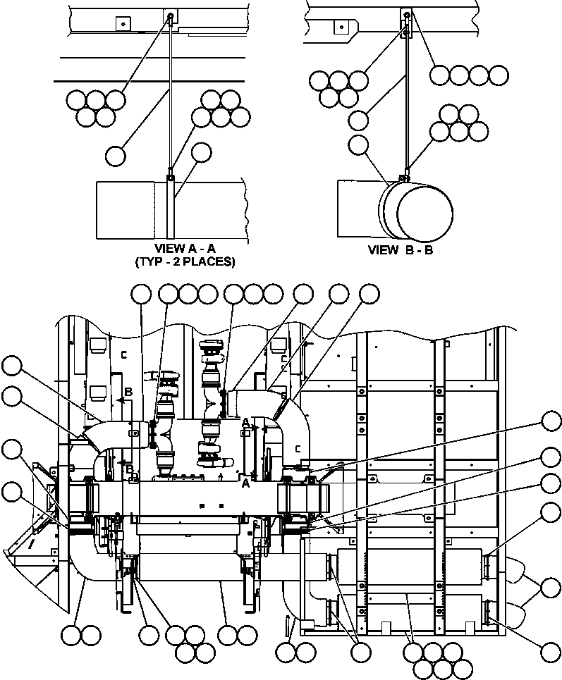 Резьбовая шпилька EJ1966 KOMATSU