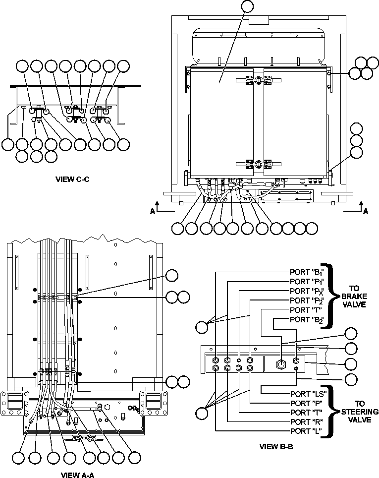 BRAKE CABINET ASSEMBLY (SEE INDEX)(1) EK3076 KOMATSU