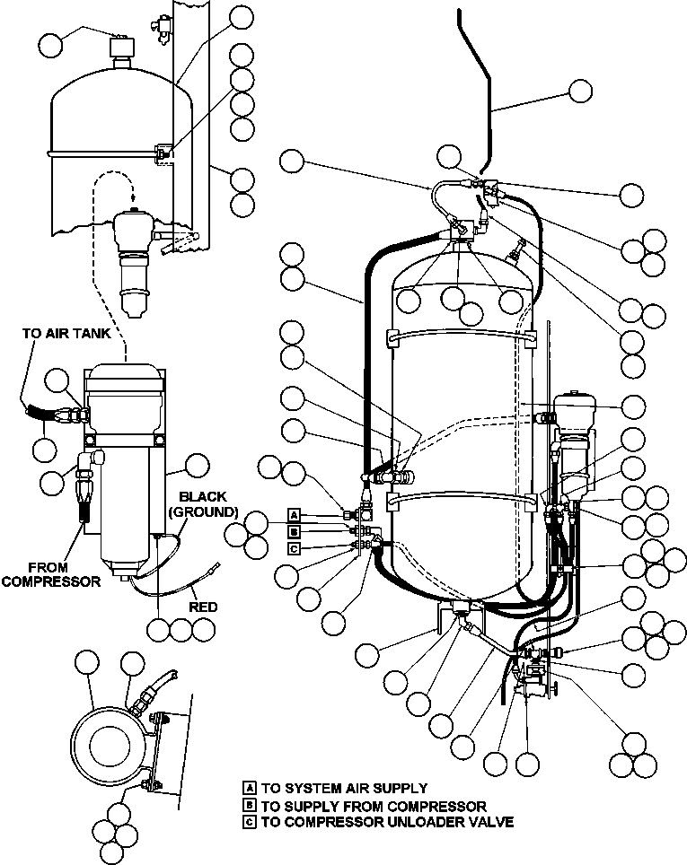 HOSE - SUPPLY TO ELECTRICAL CONTROL CABINET HA3692 KOMATSU
