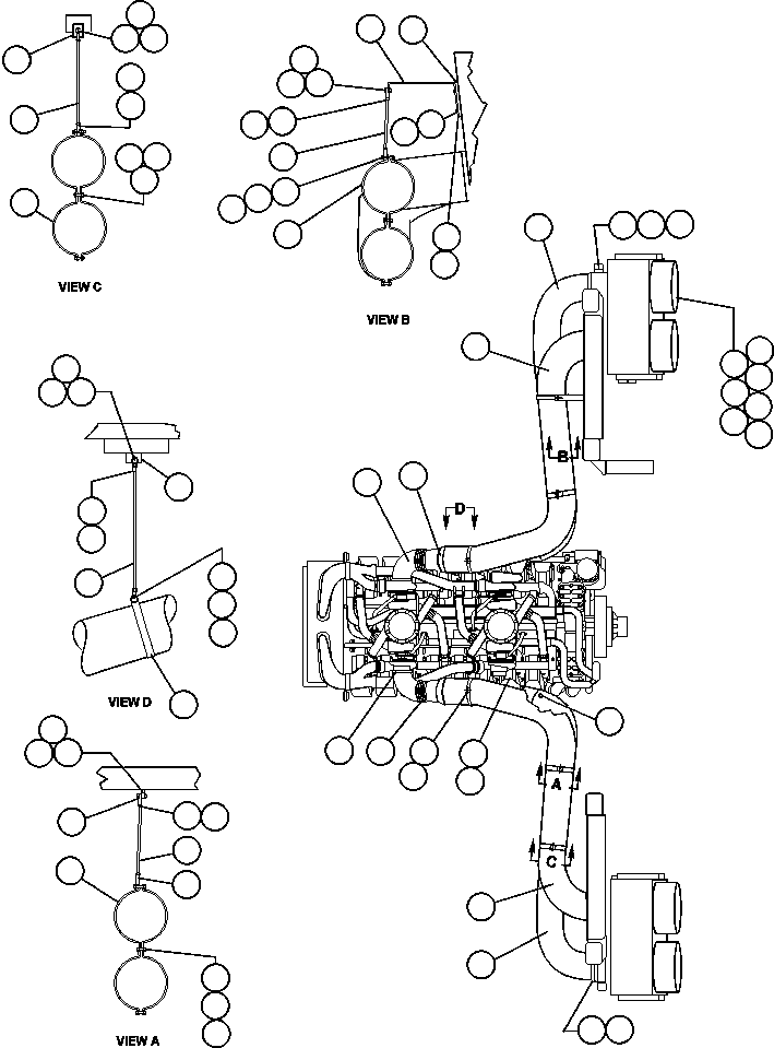 TUBE, INTAKE - LOWER R.H. EG7585 KOMATSU