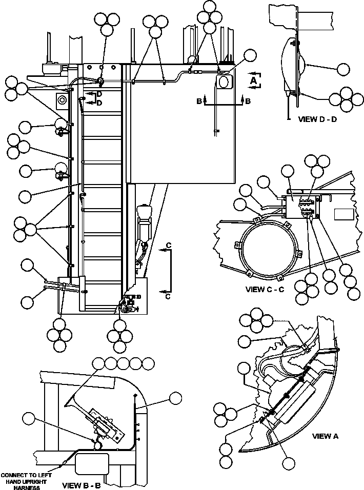 Жгут проводов - LEFT FRAME RAIL (1) EG4141 KOMATSU