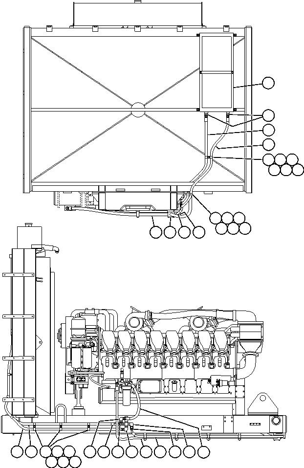 HOSE (TO ENGINE OIL RESERVE TANK) HA4424 KOMATSU