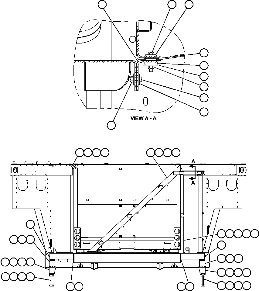 SUPPORT, LADDER EK6625 KOMATSU