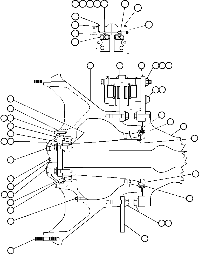 DISC BRAKE ASSEMBLY (SEE INDEX) XA3397 KOMATSU